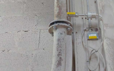 Continuous mass flow measurement of limestone